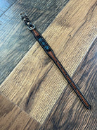Leather Tooled Dog Collar with Squashblossoms Dog