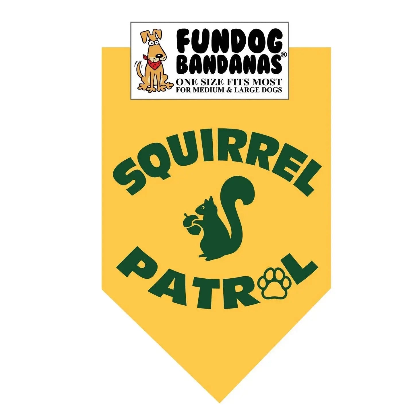 Squirrel Patrol Bandana-Made in USA Dog