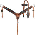 Showman Laurel Browband Headstall and Breastcollar Set
