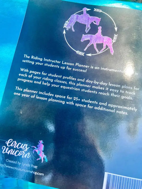 The Riding Instructor Lesson Planner - NEW cover