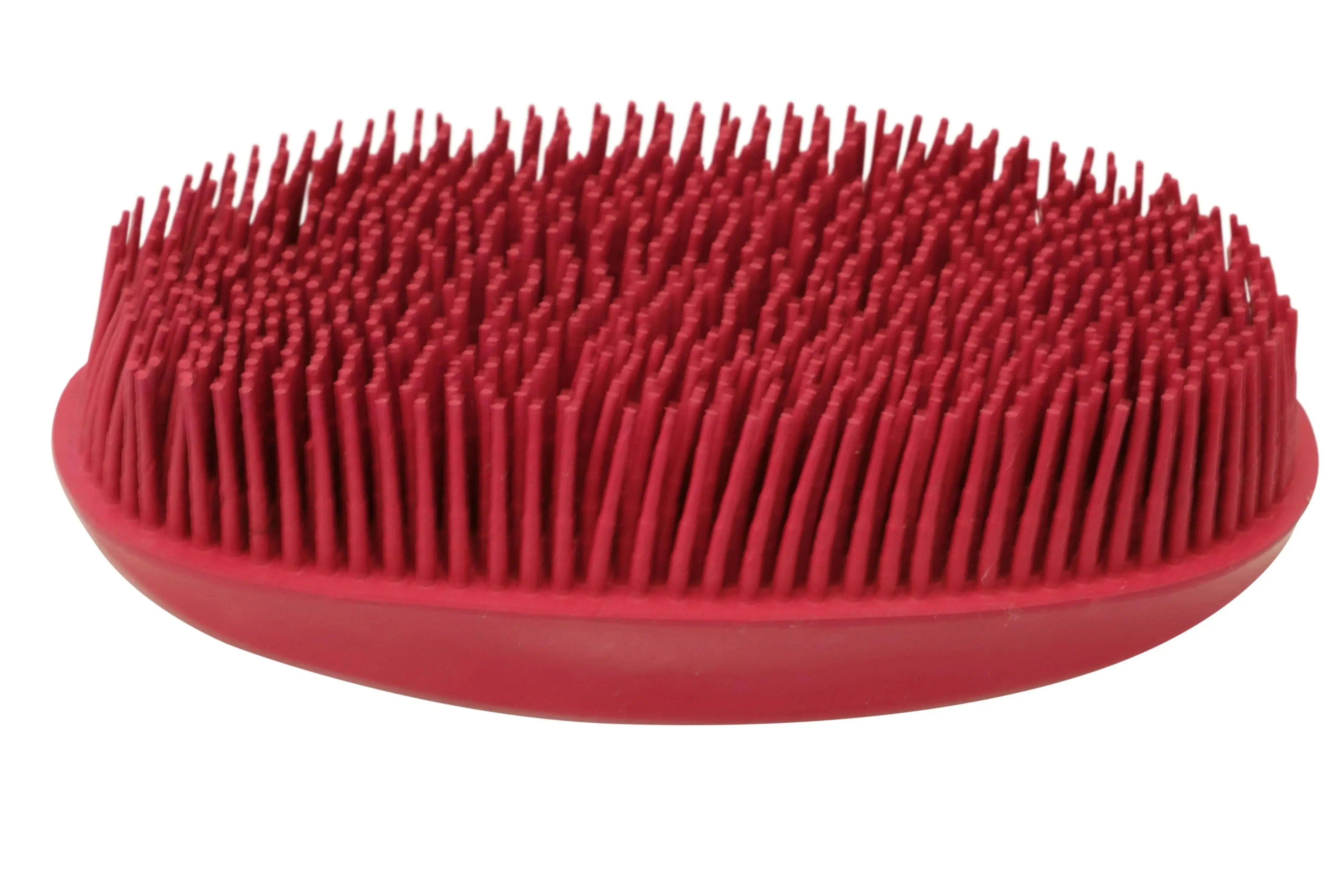 Oval Face Curry Grooming & Bathing Pet Brush Horse