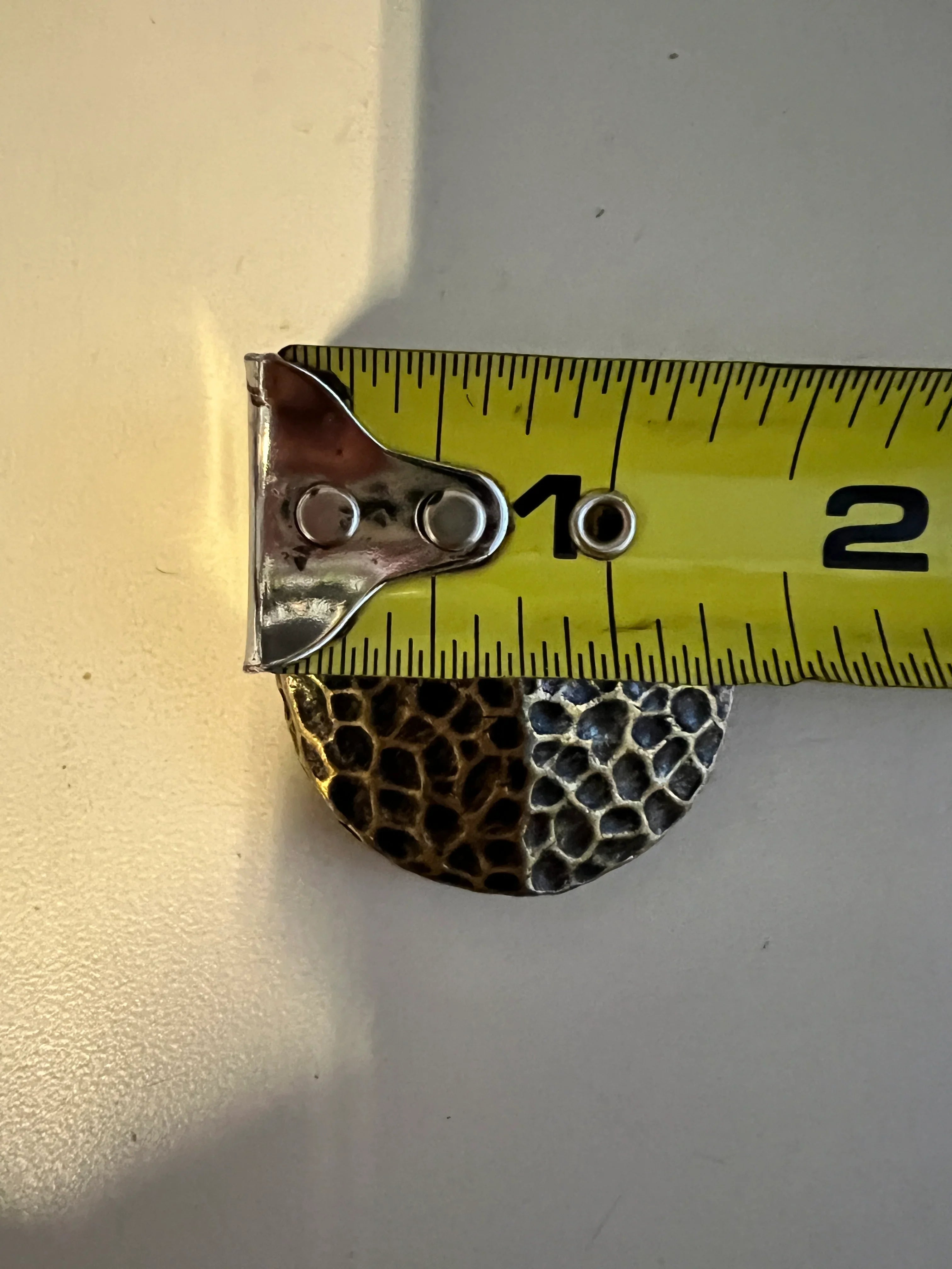 Gold Tone hammered concho with Screw- size