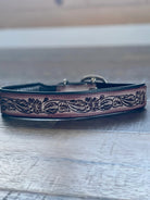 Cow Dog Trail Hand-tooled Dog Collar Dog