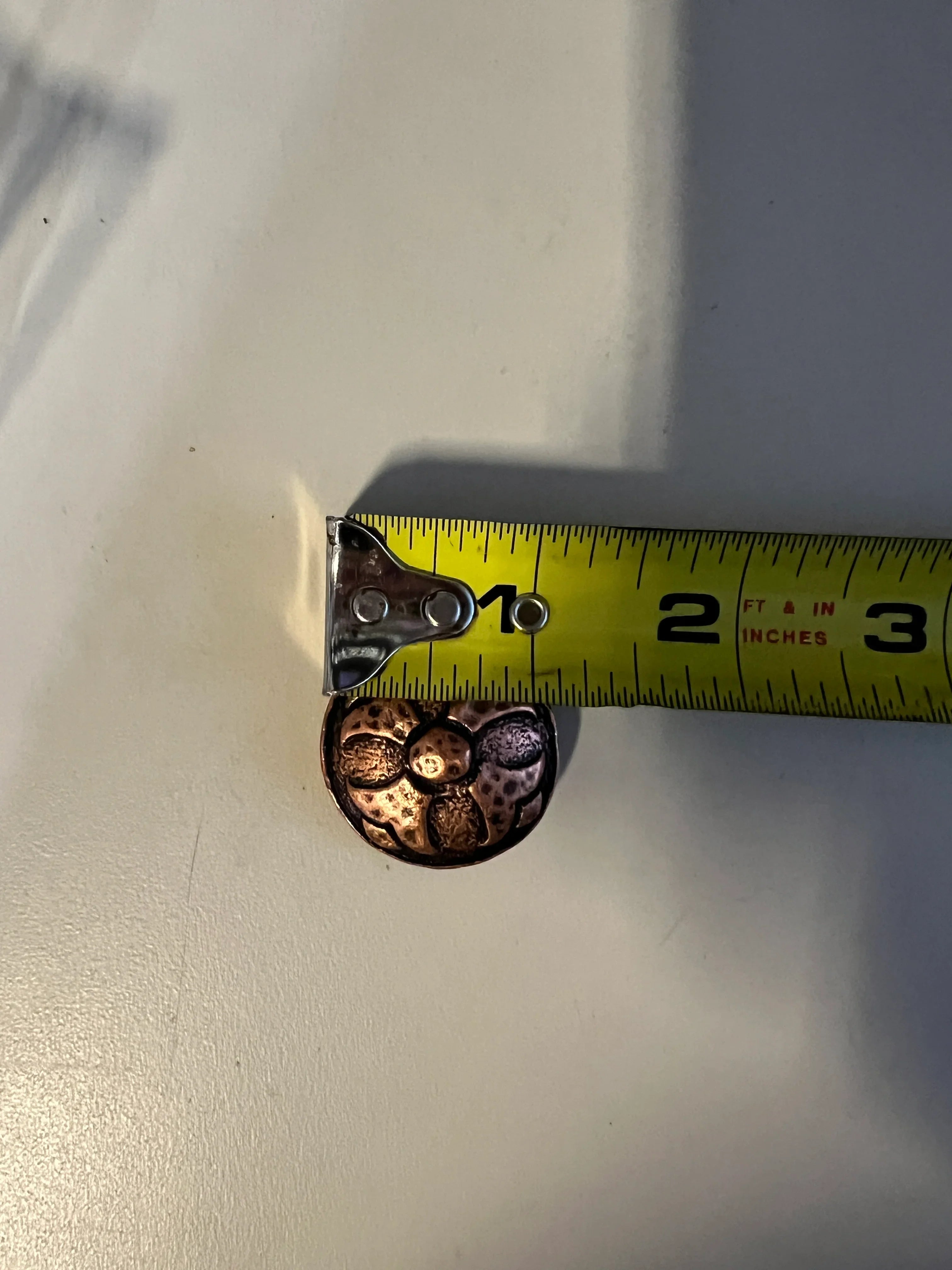 Copper Embossed Concho with Screw- size