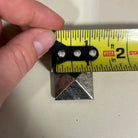 Silver pyramid shape concho with Screw