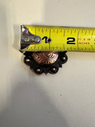Copper engraved concho with Screw
