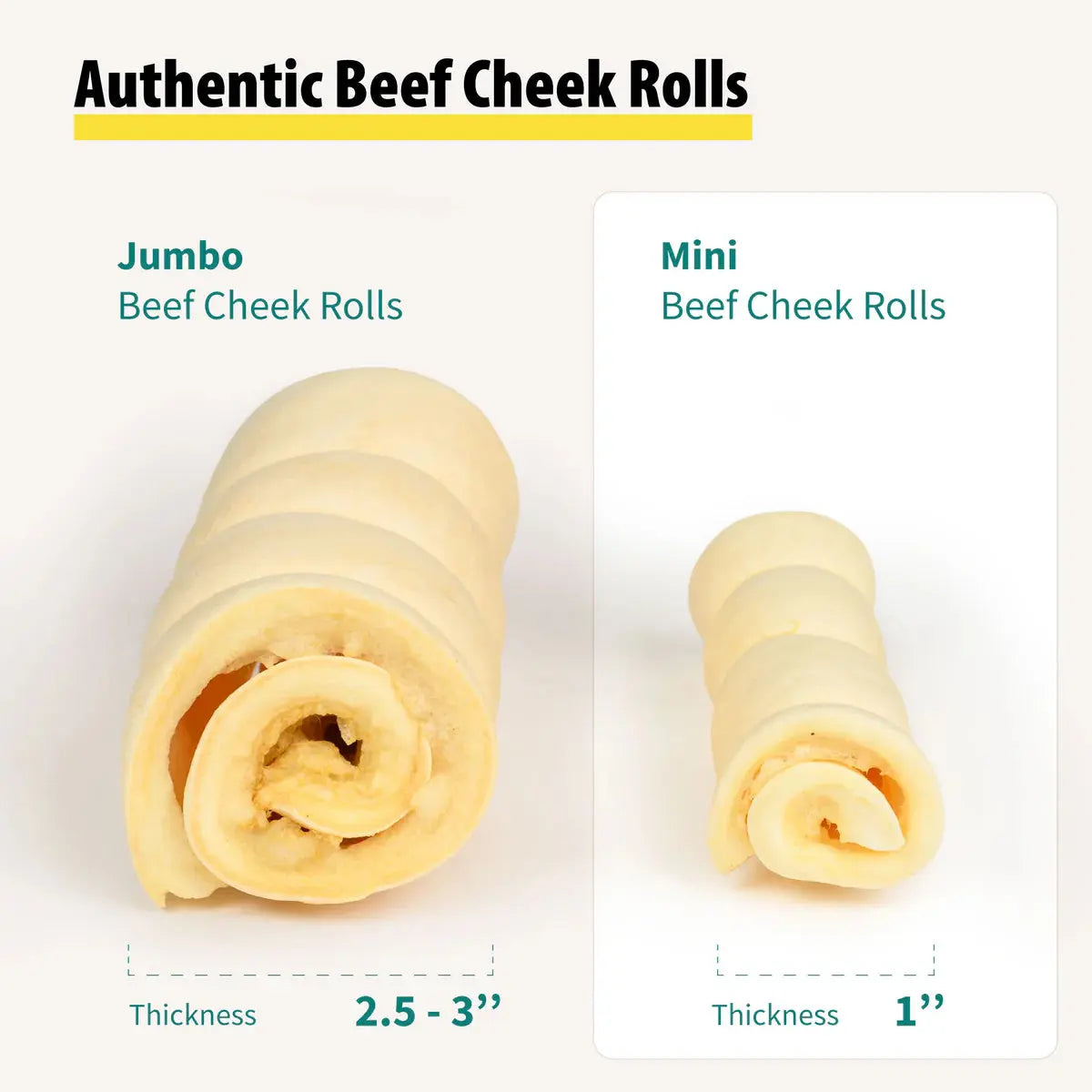 Mini Cheek Rolls - 5-6"