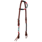 Midnight Maverick Argentina Cow Leather One Ear Headstall