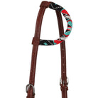 Midnight Maverick Argentina Cow Leather One Ear Headstall