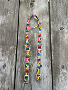 One Ear Headstall With Serape and Sunflower Print Design. Horse