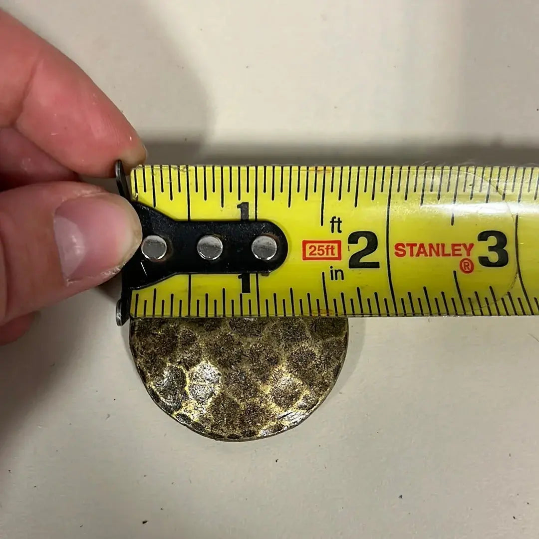 Gold Tone hammered concho with Screw