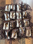 Hair on Cowhide Saddle Bag Rear Cinch