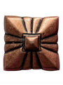 Copper pyramid embossed shape concho