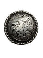 Silver engraved concho with Screw