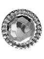 2" Silver hammered concho with Screw