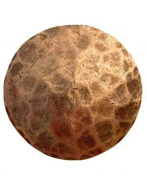 Copper hammered concho with Screw.