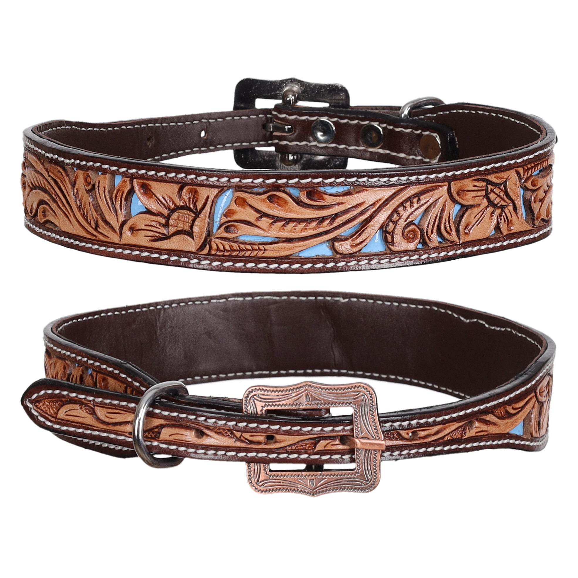 Buttercup Leather Dog Collar