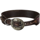 Wild Rose Leather Dog Collar Dog