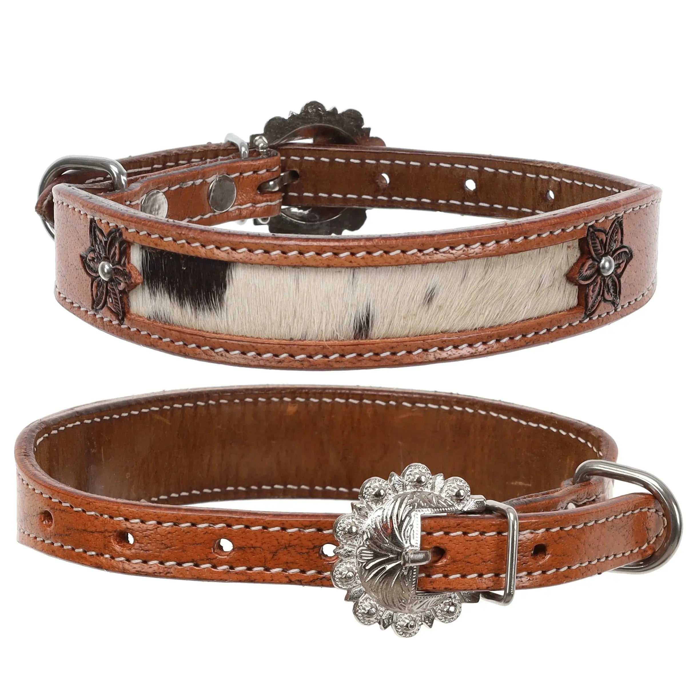 Leather Lilly Cowhide Dog Collar Dog