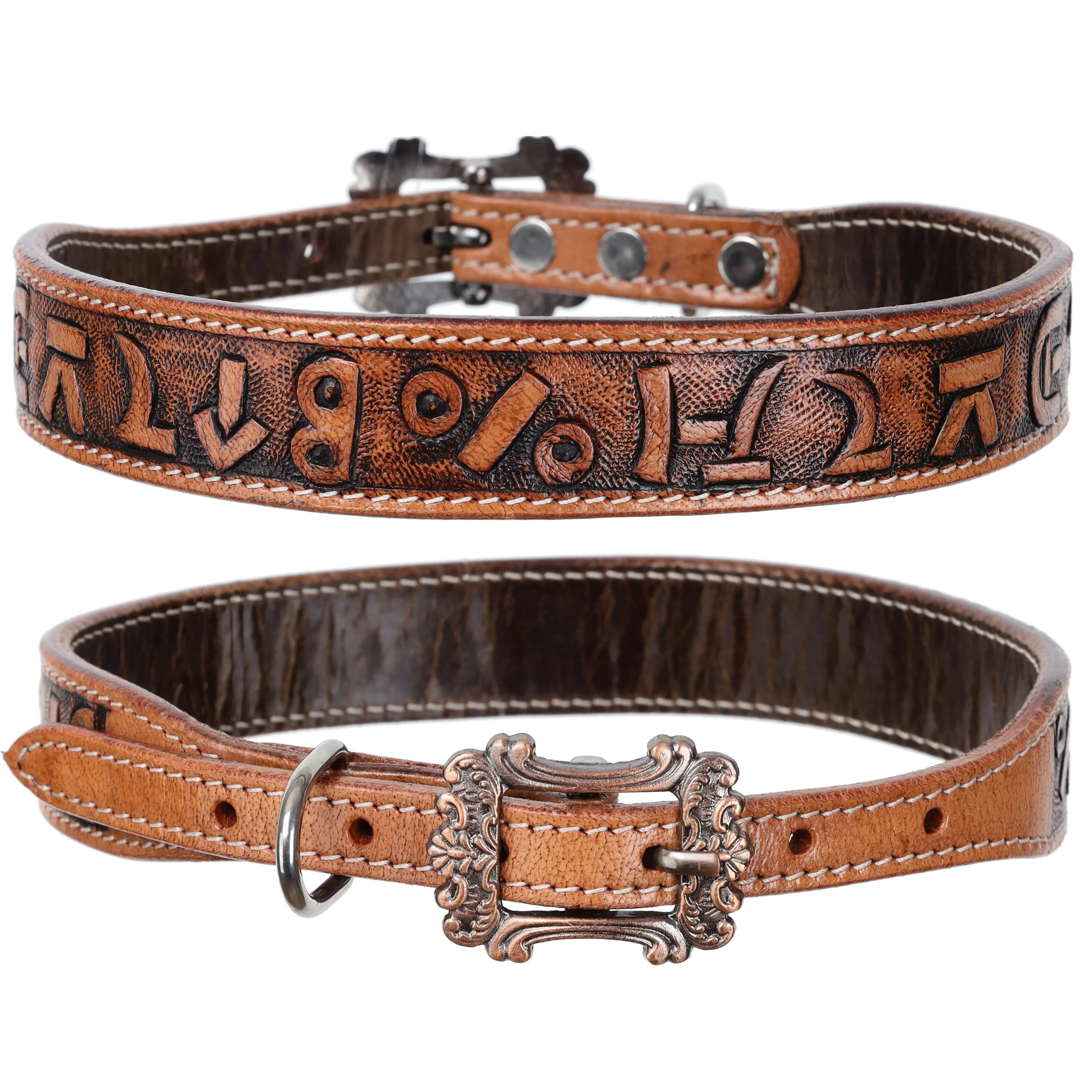 Brandin' Pen Leather Dog Collar Dog