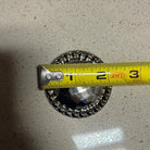 2" Silver hammered concho with Screw
