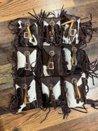 Hair on Cowhide Saddle Bag Rear Cinch