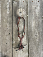 Oiled Harness Single Ear Headstall With Silver Oval Buckle Horse