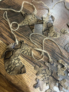 Python Leather Christmas Ornament -Sold Individually