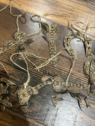 Python Leather Christmas Ornament -Sold Individually