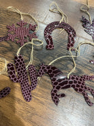 Purple Snake Leather Christmas Ornament