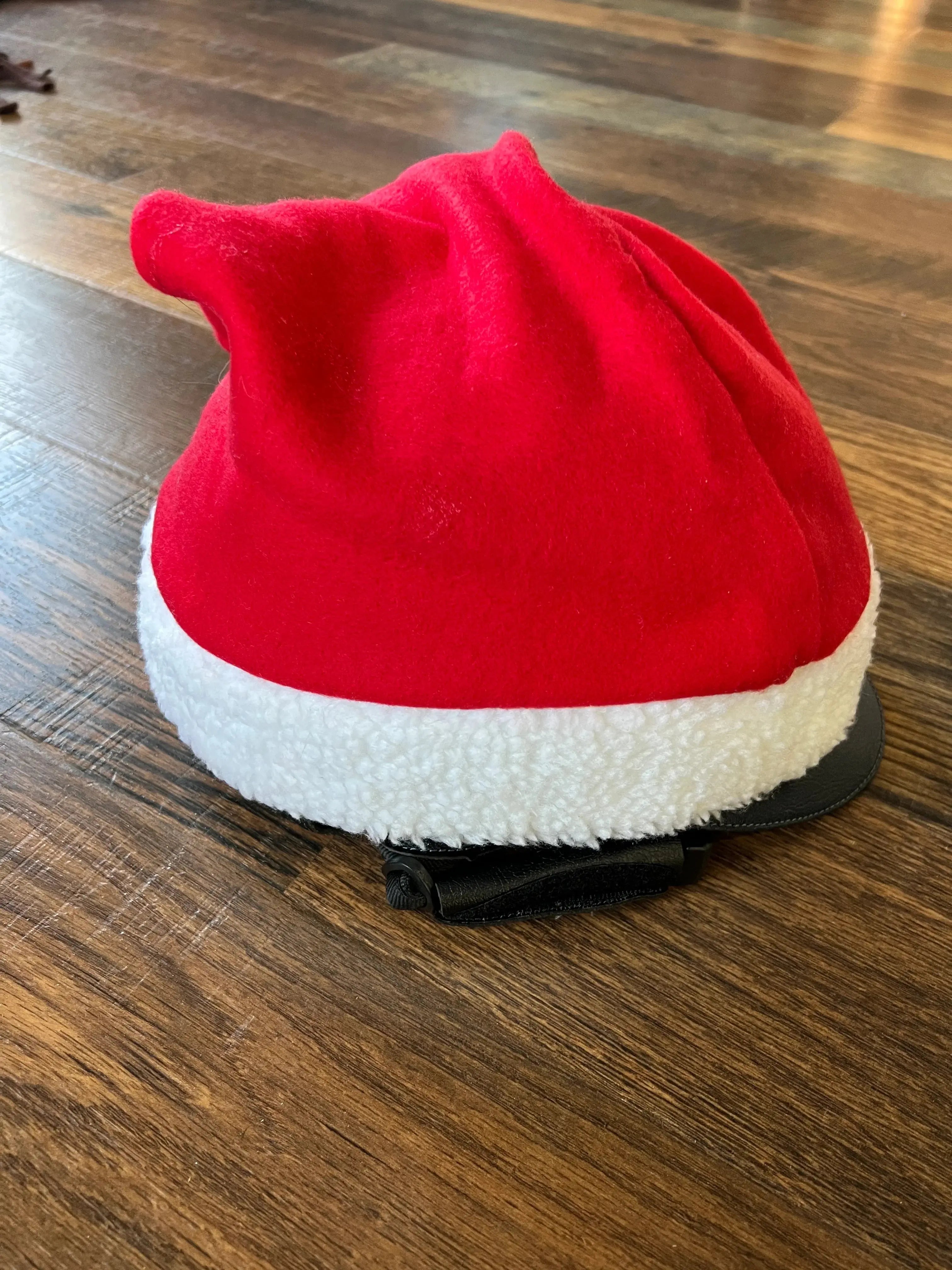 Helmet Sized Santa Hat Horse Tack