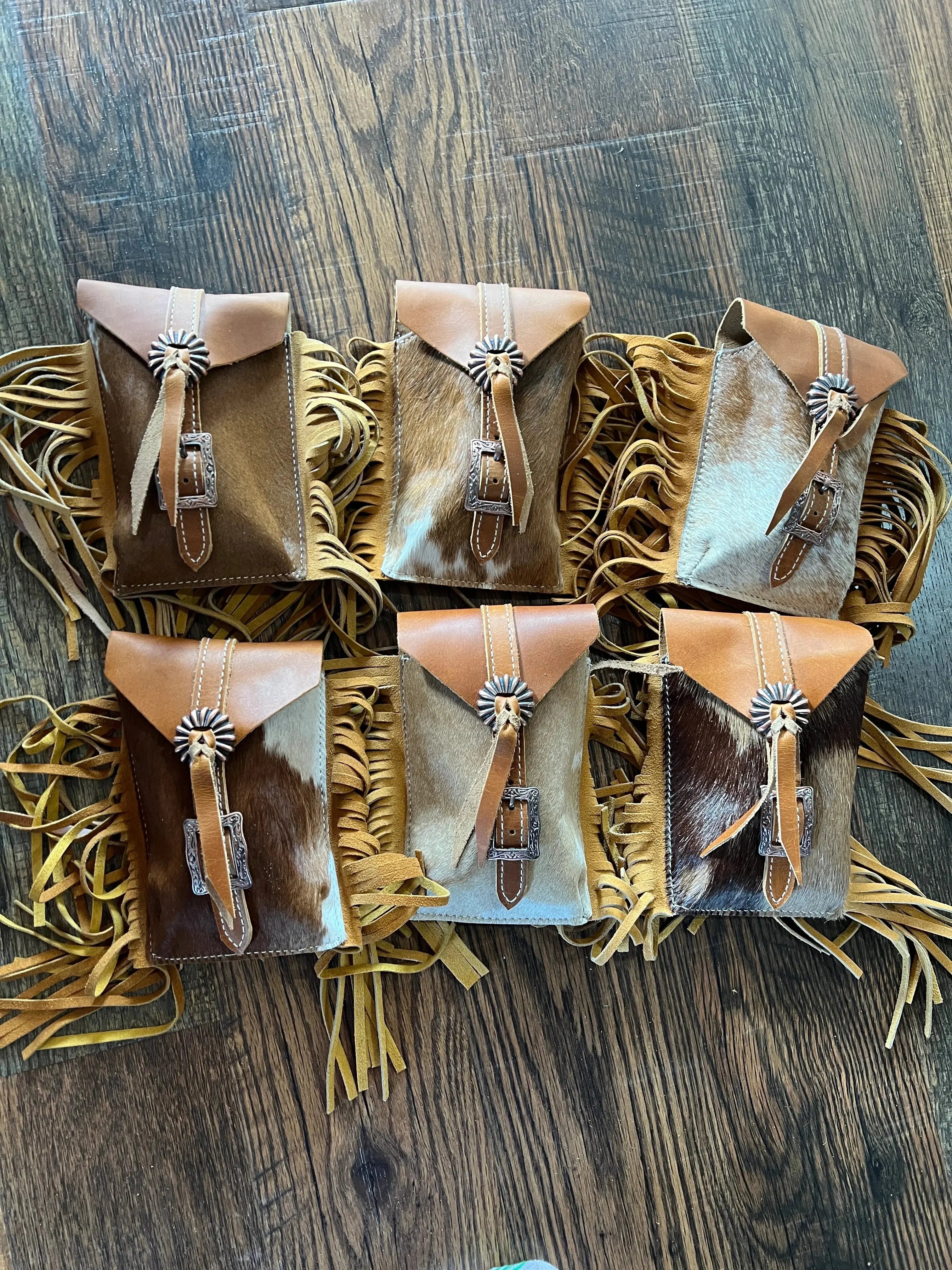 Golden Plains Cowhide Rear Cinch Bag
