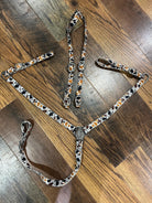 Nylon Cow Print One Ear Headstall and Breast Collar Set HORSE SIZE Horse Tack