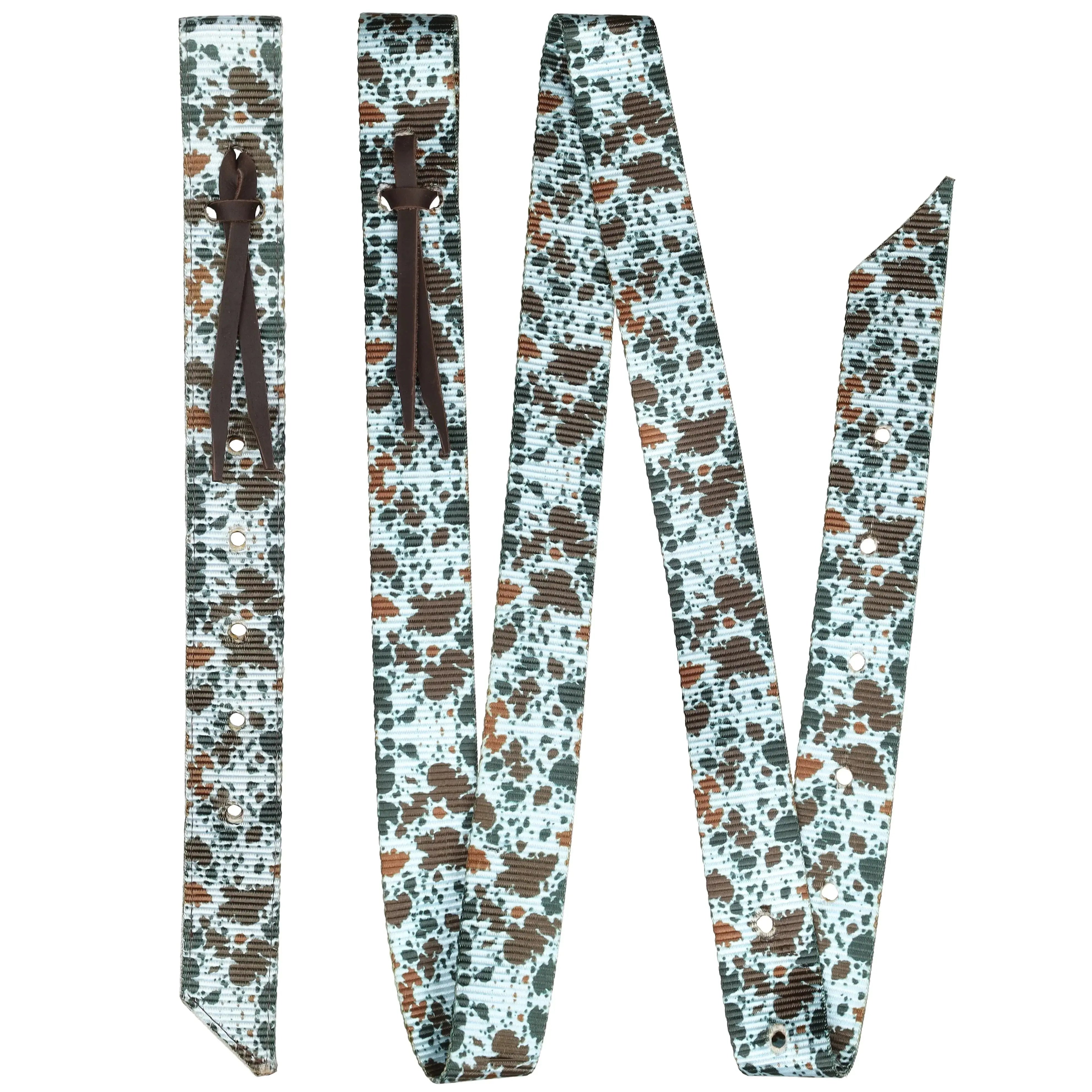 Powder Blue Longhorn Nylon Tie Strap and Off Billet Set