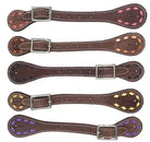 Ladies Leather Buckstitch Spur Straps Horse