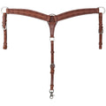 Barbwire Argentina Cow Leather Breastcollar - Mini/Small Pony