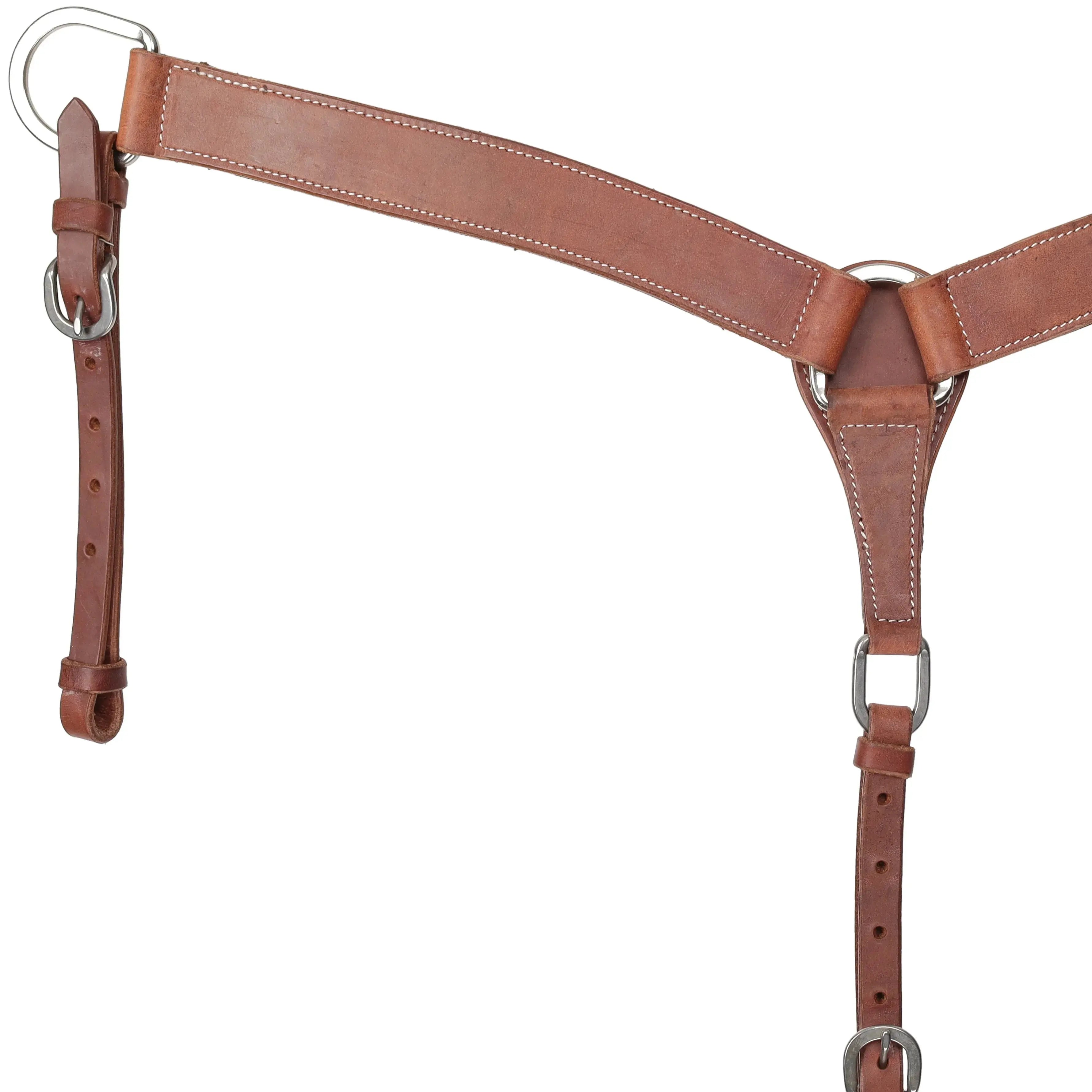 Argentina Cow Leather Breastcollar - Mini/Small Pony close up