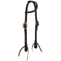 Dark Argentina Cow Leather One Ear Headstall - Mini/Small Pony