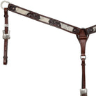 Nightshade Hide Argentina Cow Leather Breastcollar close up