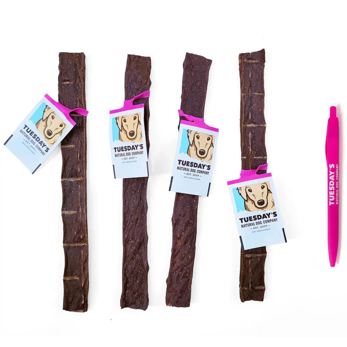 OSTRICH FLATTIE STICKS size