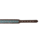 Freedom Trail Dog Collar In Black & Turquoise Dog