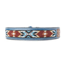 Running Free Beaded Heritage Dog Collar In Brown Dog