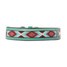 Santa Fe Bone Beaded Collar In Brown Dog