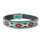 Santa Fe Bone Beaded Collar In Brown Dog