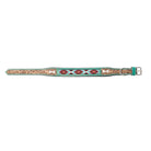 Santa Fe Bone Beaded Collar In Brown Dog