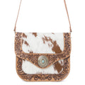 Yellowstone Frontier Ridge Handtooled Bag In Oat Mocha