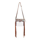 Chuckline Clear Crossbody Bag For Women In Turquoise With Suede