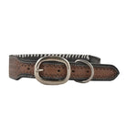 OXY DAISY HAND-TOOLED PADDED LEATHER DOG COLLAR Dog