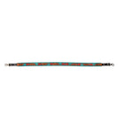 TEAL RED BLOOM HAND-TOOLED LEATHER STRAP