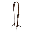 Oiled Harness Split Ear Headstall With Guns and Roses Buckle Horse